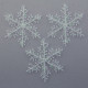 Украшение декоративное "Снежинка" 03шт/набор 10см белый арт.811294/77766