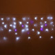 Гирлянда электрическая уличная занавес Бахрома 3*0,4/0,6м 100LED "Мерцание" цвет белый/синий (светлый провод) арт.183-
