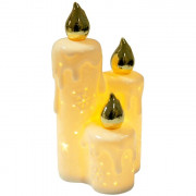 Статуэтка декоративная "Три свечи" 17,4см с подсветкой фарфор арт.86809