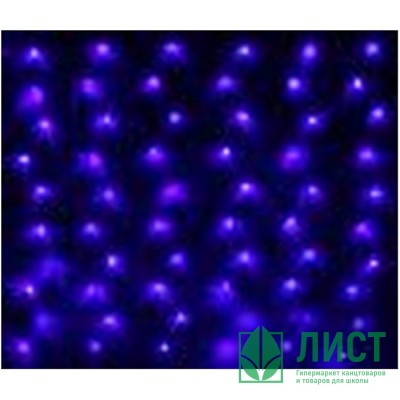 Гирлянда электрическая уличная сетка 2*3м 384LED цвет синий (светлый провод) 8режимов арт.183-0011 Гирлянда электрическая уличная сетка 2*3м 384LED цвет синий (светлый провод) 8режимов арт.183-0011