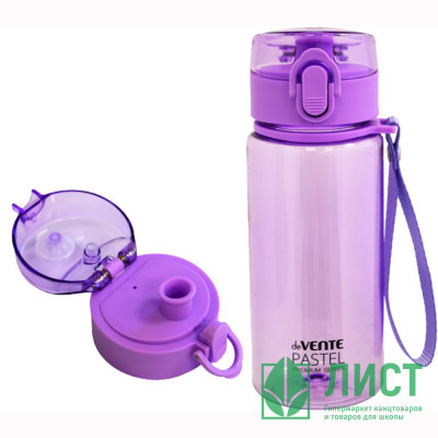 Бутылка 400 мл deVENTE "Pastel" пластик сиреневая арт.8090338 Бутылка 400 мл deVENTE "Pastel" пластик сиреневая арт.8090338