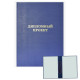 Папка адресная А4 Дипломный проект бумвинил синяя, шнуровка, без листов deVENTE арт.8055903