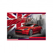 Альбом для рисования 40 листов скоба (Hatber) Country Cars арт 40А4вмВ
