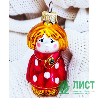 Украшение декоративное стекло 09см &quot;Домовой&quot; п/у арт.ФУ-442 Украшение декоративное стекло 09см "Домовой" п/у арт.ФУ-442