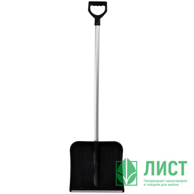 Лопата снеговая пластик 400*370 мм с черенком алюминий с оцинк. наконечником Vega арт.329767 Лопата снеговая пластик 400*370 мм с черенком алюминий с оцинк. наконечником Vega арт.329767