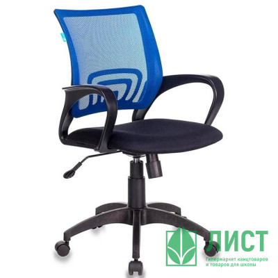 Кресло для оператора пластик/сетка Бюрократ черный/синий CH-695NLT Кресло для оператора пластик/сетка Бюрократ черный/синий CH-695NLT