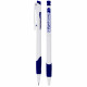 Ручка шариковая автомат DIGNO белый пластиковый корпус  резиновый упор "COMFY" синяя/масло/игла 0,7мм арт.DG-10112 (Ст.50