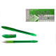 Ручка шариковая прозрачный корпус резиновый упор (J.Otten) арт.5022 "EASY" масляная зеленая