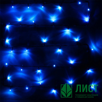 Гирлянда электрическая для дома точечная 7,5м 80LED цвет синий (зеленый провод) 8режимов арт.183-819 Гирлянда электрическая для дома точечная 7,5м 80LED цвет синий (зеленый провод) 8режимов арт.183-819