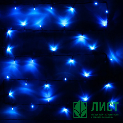 Гирлянда электрическая для дома точечная 7,5м 80LED цвет синий (зеленый провод) 8режимов арт.183-819 Гирлянда электрическая для дома точечная 7,5м 80LED цвет синий (зеленый провод) 8режимов арт.183-819