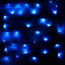 Гирлянда электрическая для дома точечная 7,5м 80LED цвет синий (зеленый провод) 8режимов арт.183-819 - 