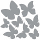 Набор светоотражающих наклеек (deVENTE) Butterfly серебристо-белые 190х110 мм арт.9083208