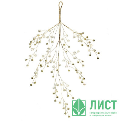 Украшение декор.подвеска "Лиана. Морозная веточка" 39см цв.золото арт.781562 Украшение декор.подвеска "Лиана. Морозная веточка" 39см цв.золото арт.781562