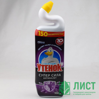 Чистящее средство  для сантехники ТУАЛЕТНЫЙ УТЕНОК 900мл Антиналет Чистящее средство  для сантехники ТУАЛЕТНЫЙ УТЕНОК 900мл Антиналет
