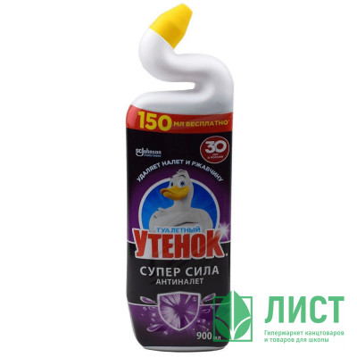 Чистящее средство  для сантехники ТУАЛЕТНЫЙ УТЕНОК 900мл Антиналет Чистящее средство  для сантехники ТУАЛЕТНЫЙ УТЕНОК 900мл Антиналет