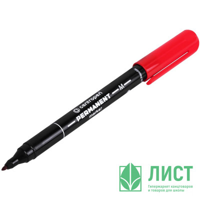 Маркер перманентный CENTROPEN круглый 1мм красный арт.2846/1К Маркер перманентный CENTROPEN круглый 1мм красный арт.2846/1К