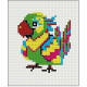 Набор для вышивки крестом Попугай (РК) арт.НШ-7808
