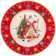 Тарелка "Дед Мороз" 21см арт.85-1708