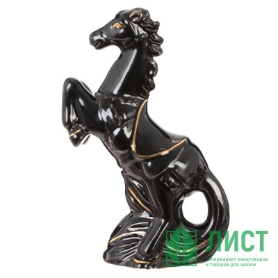 Статуэтка декоративная (Символ года) "Лошадь" 13см чёрная арт.823539 Статуэтка декоративная (Символ года) "Лошадь" 13см чёрная арт.823539