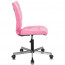 Кресло офисное детское Бюрократ б/п кожзам, розовый Velvet 36 CH-330M - 