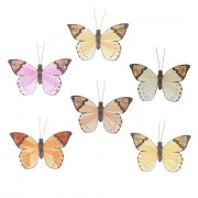 Украшение декоративное "Бабочка" на клипсе 02,5см цв.асс. арт.776437