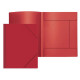 Папка на резинке А4 35мм пластик 0,50мм  красный Attomex арт.3070400 (Ст.)