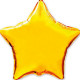 Шар фольгированный 81см Фигура "Звезда" золото арт.1204-0105