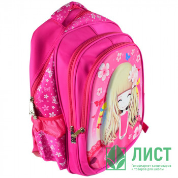 Ранец для девочек школьный (LIUZHIJIAO) розовый  38х30х16см арт.CC110_2152L-1 Ранец для девочек школьный (LIUZHIJIAO) розовый  38х30х16см арт.CC110_2152L-1