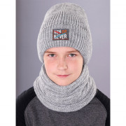 Комплект зимний для мальчика (Полярик) арт.L-18-61 размер 54-58 (шапка+снуд) цвет в ассортименте