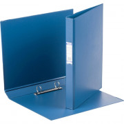 Папка на 2-х кольцах А4 35мм D-25мм картон-ПВХ синяя BANTEX 1300-01