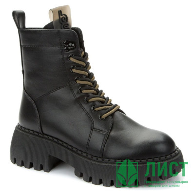 Ботинки для девочек зимние (BETSY) черный верх-искусственная кожа подкладка -искусственная шерсть артикул 938032/02-01 Ботинки для девочек зимние (BETSY) черный верх-искусственная кожа подкладка -искусственная шерсть артикул 938032/02-01