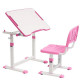 Парта и стул растущие FunDesk Olea Cubby Pink