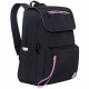 Рюкзак для девочек (Grizzly) арт.RXL-325-2/4 черный-розовый 33х39х14 см