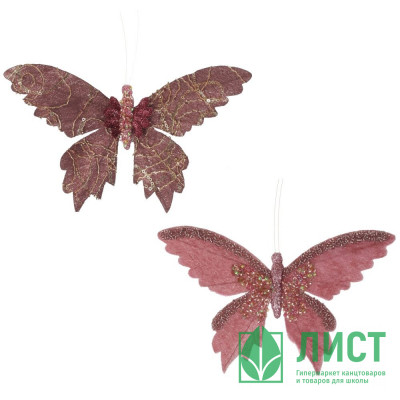 Украшение декоративное "Бабочка" на клипсе 02,5см цв.асс. арт.776438 Украшение декоративное "Бабочка" на клипсе 02,5см цв.асс. арт.776438