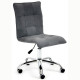 Кресло офиснок ZERO без подлокотников флок серый