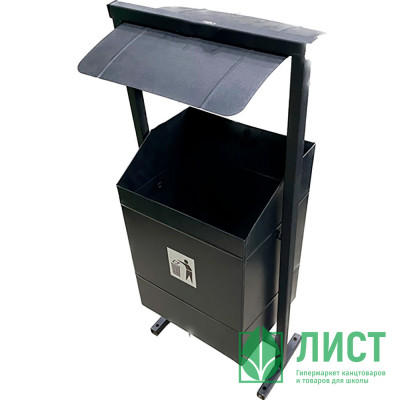 Урна квадратная с крышей г.Миасс Урна квадратная с крышей г.Миасс