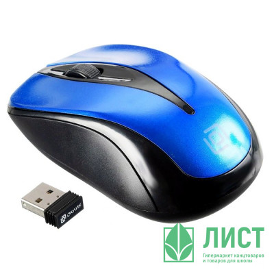Мышь беспроводная Oklick 675MW черная/синяя Мышь беспроводная Oklick 675MW черная/синяя