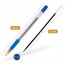 Ручка шариковая  прозрачный корпус  резиновый упор (MC Gold) синяя 0,5мм - 