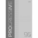 Тетрадь пластиковая обложка А4 клетка 96 листов (Hatber) PROGRESSIVE Серая арт.96Т4В1
