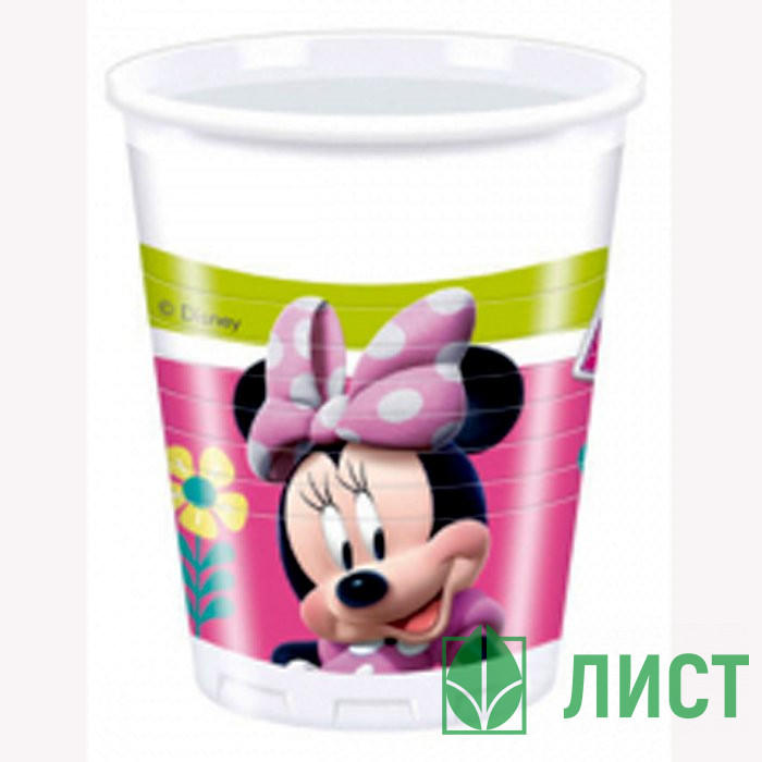 Стаканы бумажные Малышка Минни Помощница 8шт/наб. 200мл арт.4878620