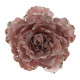 Украшение декор. на клипсе "Цветок. Роза" 16см цв.розовый арт.761549