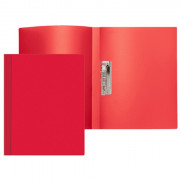 Папка с прижимом А4 16мм пластиковая  0,5мм красная (Attomex) арт.3110400 (Ст.30)