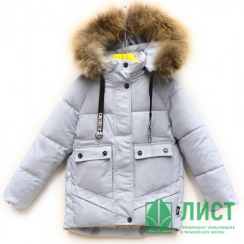 Куртка зимняя для девочки (MULTIBREND) арт.scs-7703-1 цвет серый Куртка зимняя для девочки (MULTIBREND) арт.scs-7703-1 цвет серый