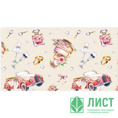 Открытка-конверт &quot;Поздравляем С Днем Свадьбы!&quot; арт.0200.134 Открытка-конверт "Поздравляем С Днем Свадьбы!" арт.0200.134