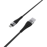 Кабель USB - микро USB Borofone BX32 Munificent, 1.0м, 2.4A, цвет: чёрный