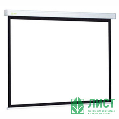 Экран CACTUS Wallscreen CS-PSW-180x180, 180х180 см, 1:1, настенно-потолочный белый Экран CACTUS Wallscreen CS-PSW-180x180, 180х180 см, 1:1, настенно-потолочный белый