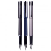 Ручка гелевая  непрозрачный корпус Deli S19 0,5мм, линия 0,35мм, ассорти, черная