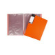 Папка 40 файлов 0,70мм пластик, Hatber Diamond NEON  оранжевая, полупрозрачная арт.40AV4_02035 (Ст.26)