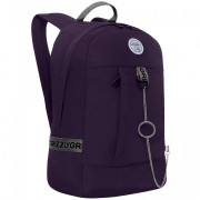 Рюкзак для девочек (Grizzly) арт.RXL-327-2/2 фиолетовый-хаки 24 х 37,5 х 12 см