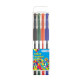 Набор ручек гелевых 4 цветов (Attomex) в пластиковом блистере, резиновый грипп арт.5051645